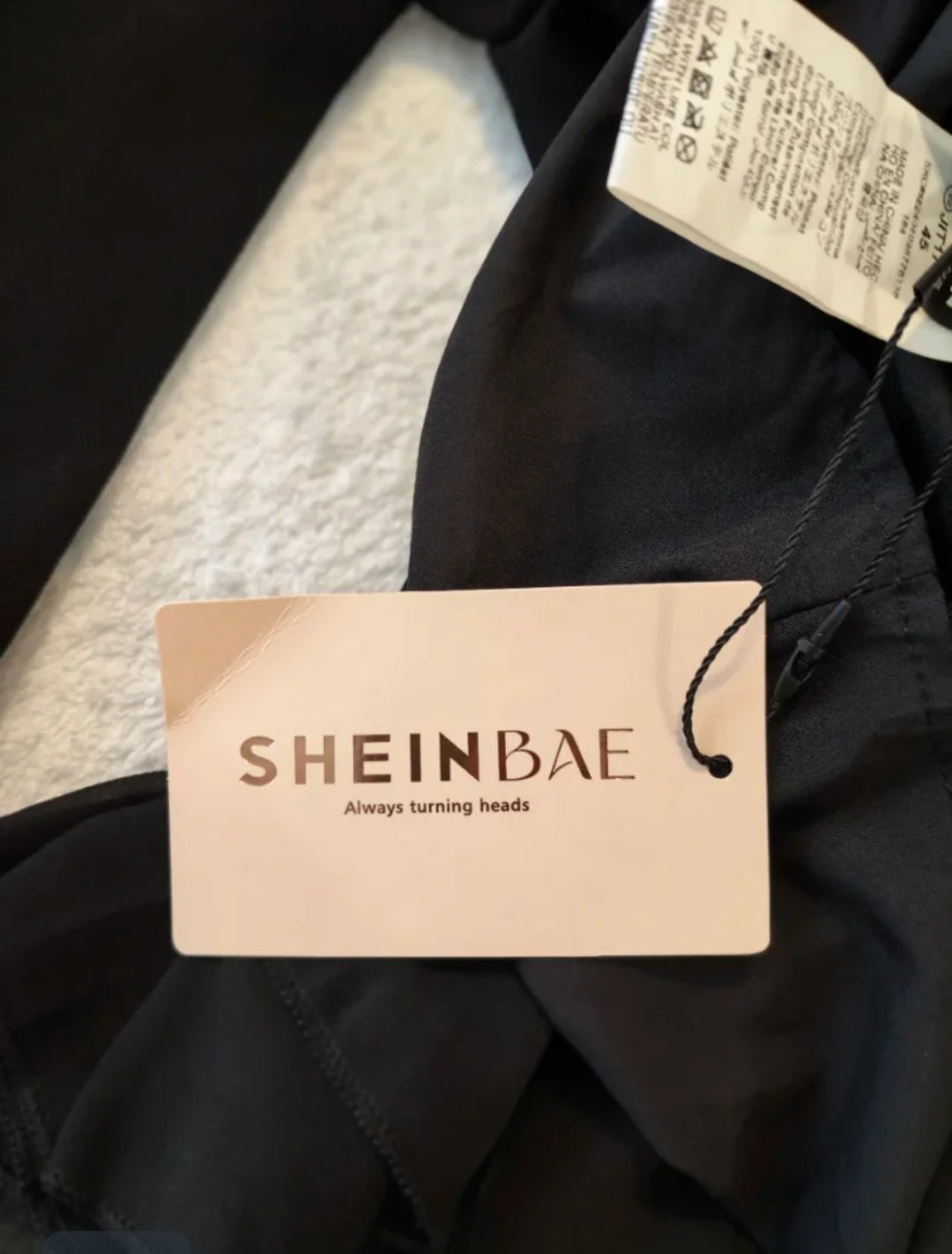 SHEIN Vestito Nero Donna Taglia S