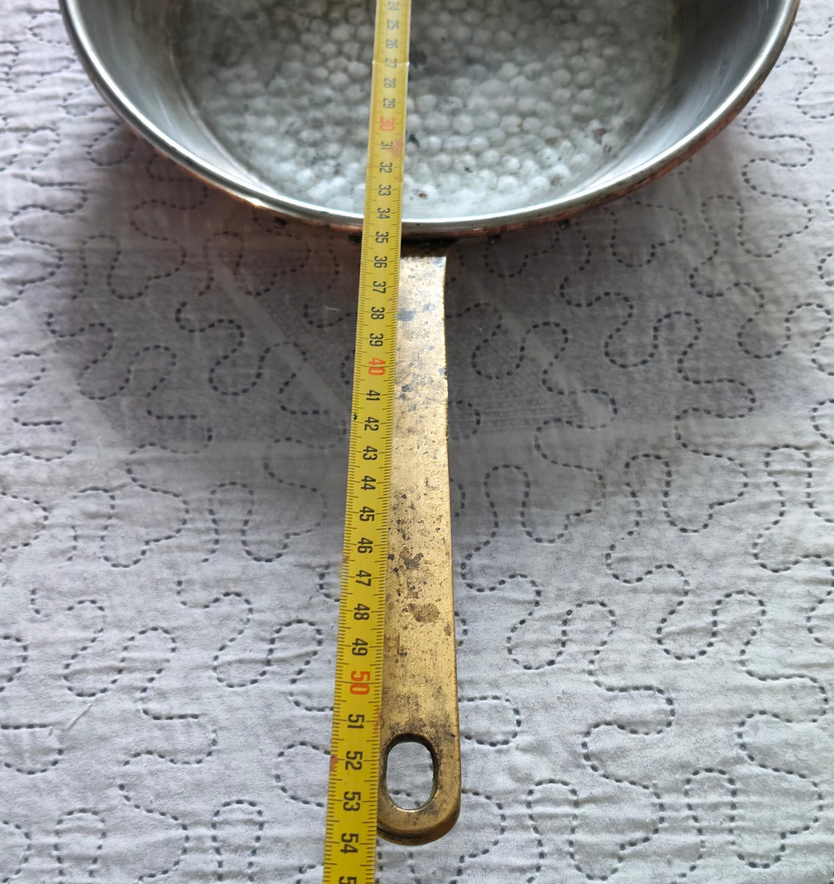 Padella in Rame Martellato Vintage Pesante