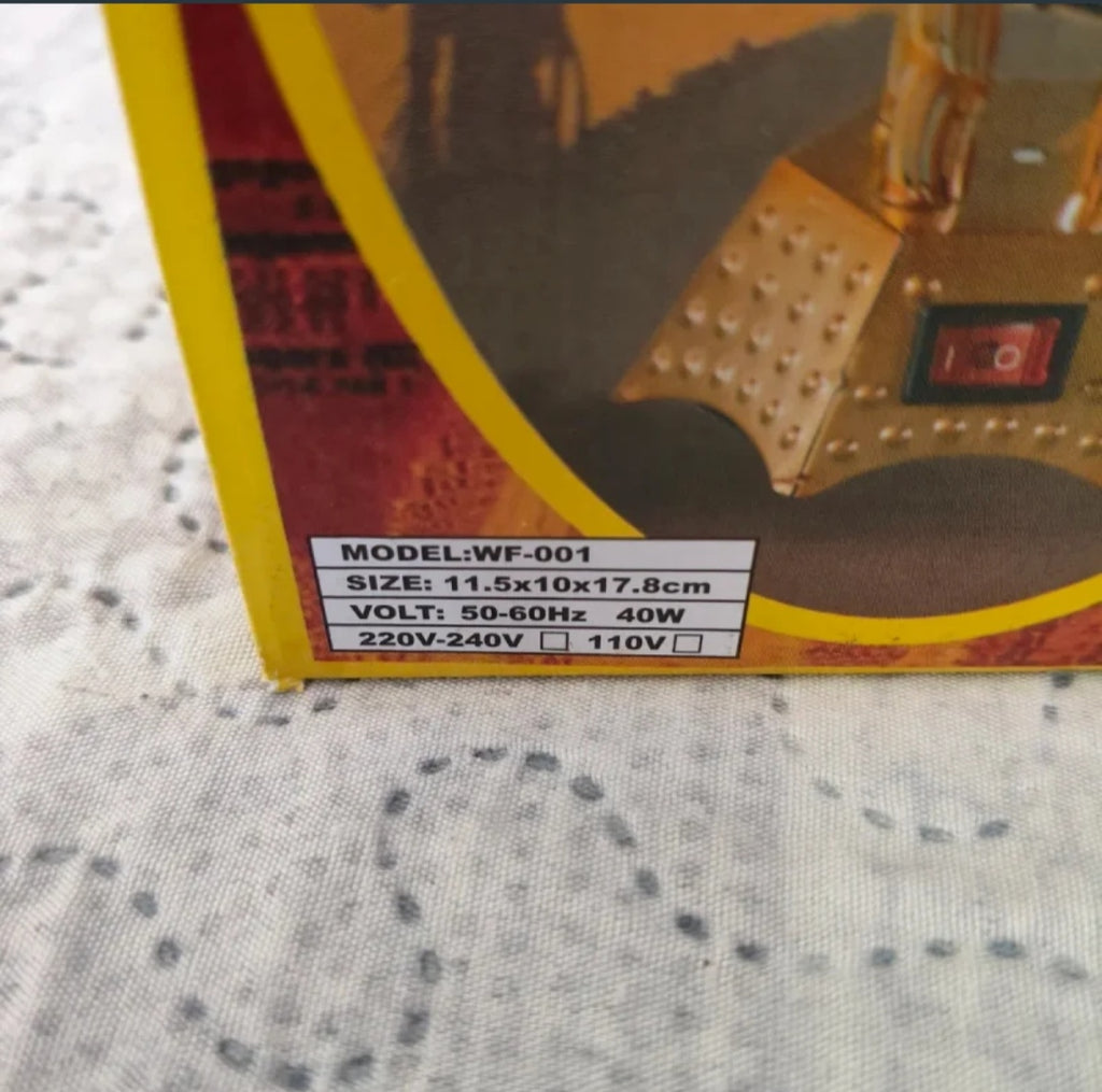 Bruciatore Incensi Elettrico 
Argento Emirates Arabi Uniti Nuovo !