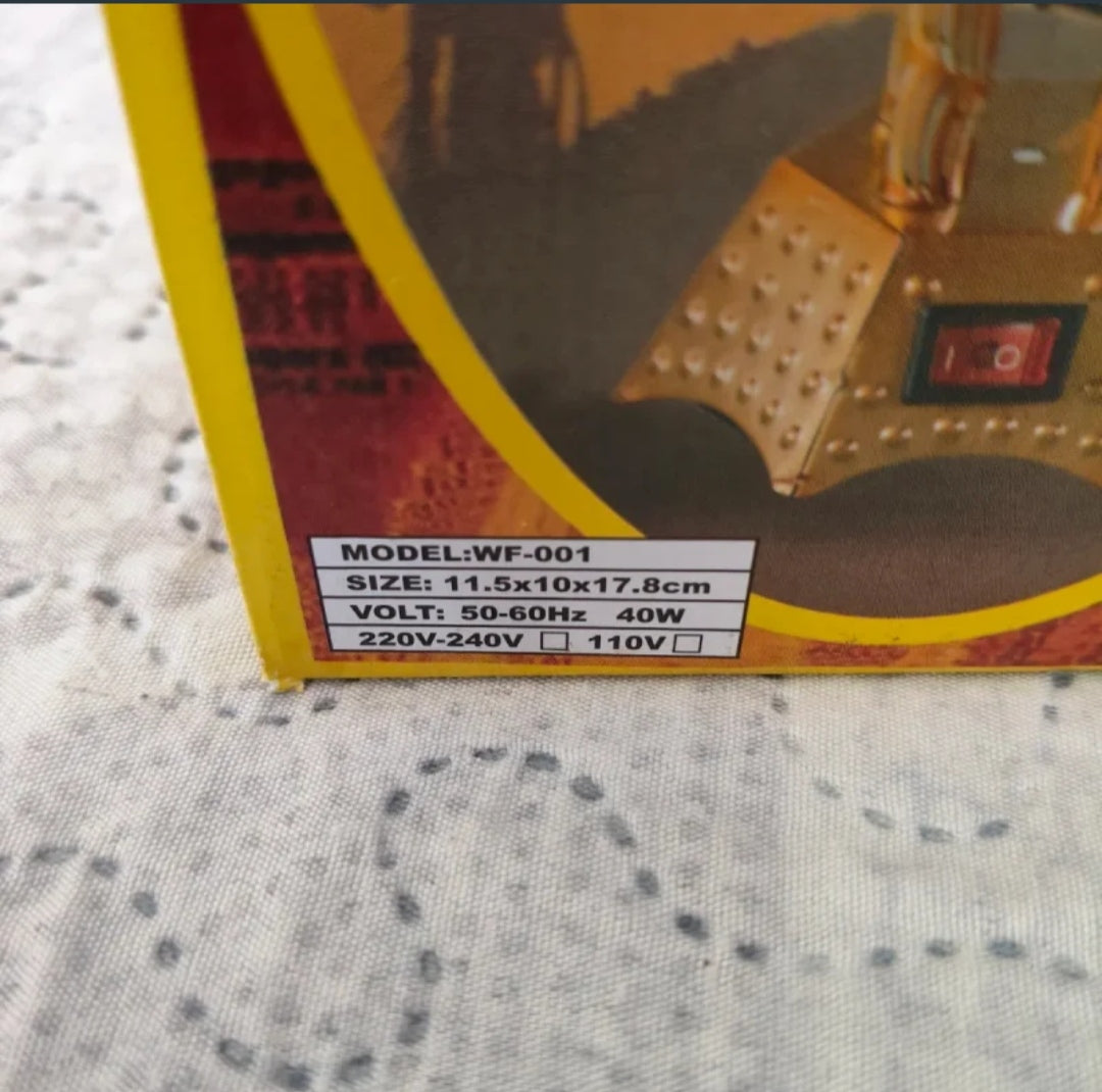 Bruciatore Incensi Elettrico 
Argento Emirates Arabi Uniti Nuovo !