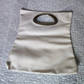 Borsa Piattina Simil Gherardini Bianco Lucido