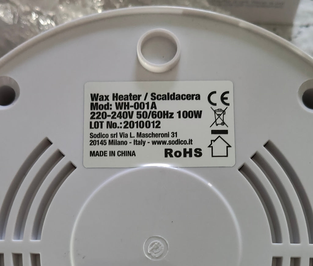 Fornello Scaldacera Wax Heater Naturaverde + Spatole Stendicera
