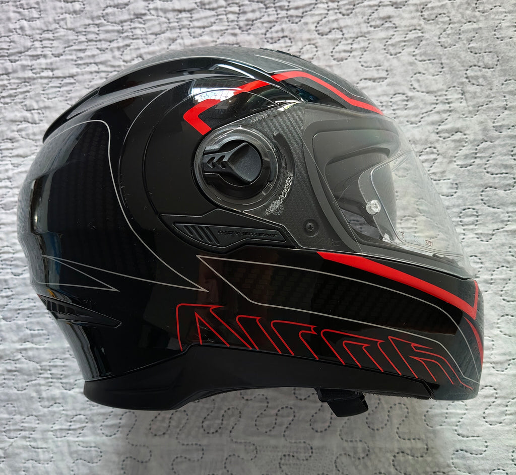 Casco Integrale Airoh Movement S Faster Rosso e Nero Lucido