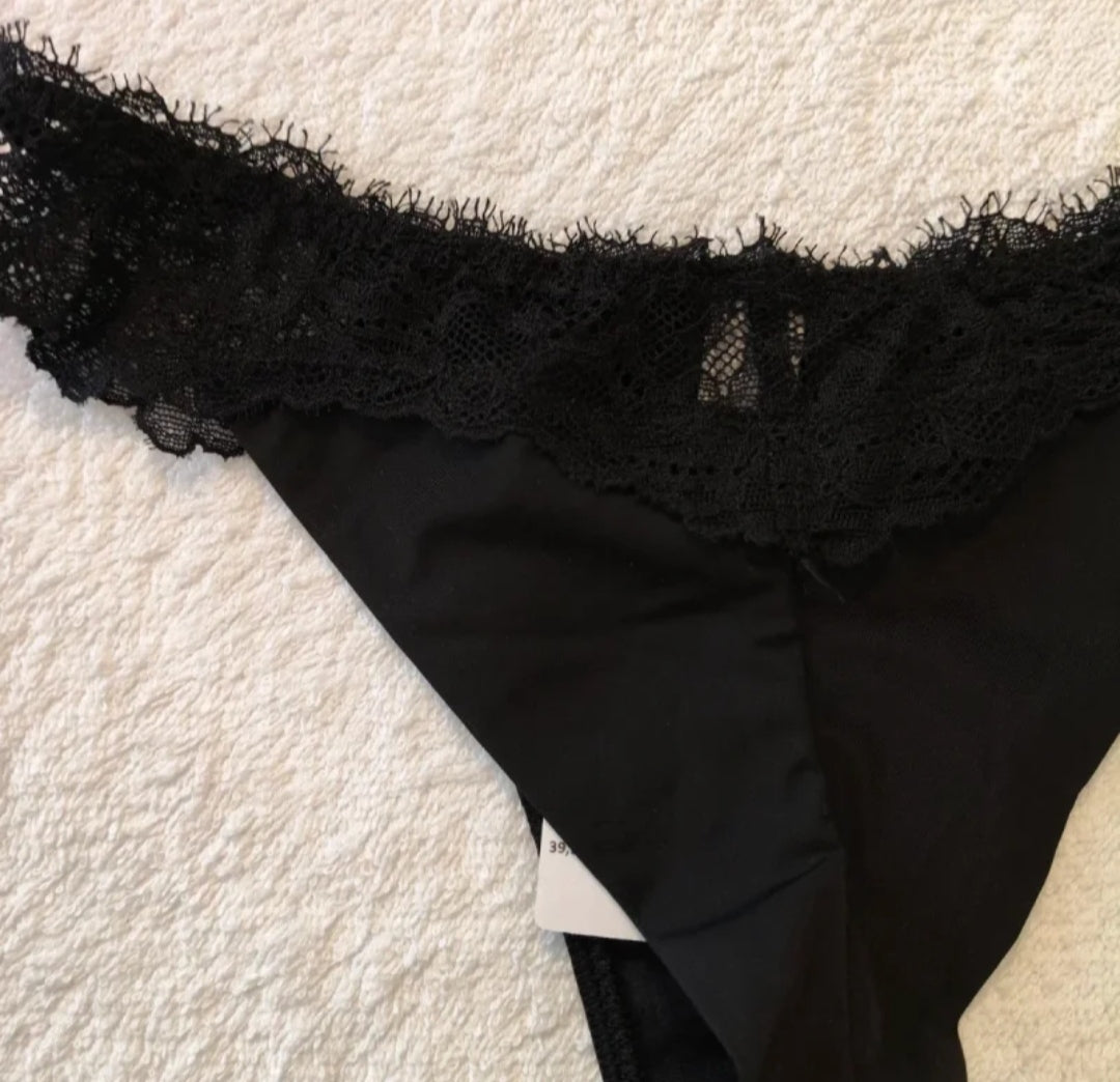 Intimissimi  Brasiliana in Pizzo Nero Nuova !  Taglia S