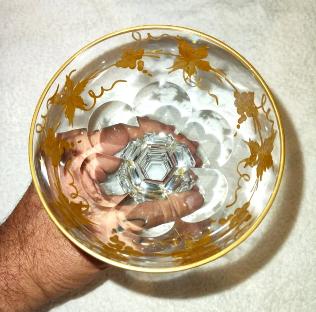 Calice Moser Cristallo e Oro Zecchino 24K