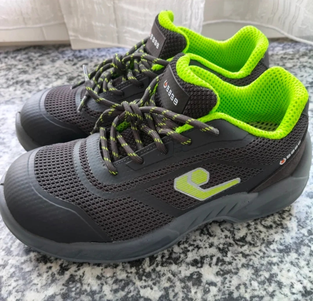 Base Scarpe antinfortunistiche Nere/Verdi Tg 38