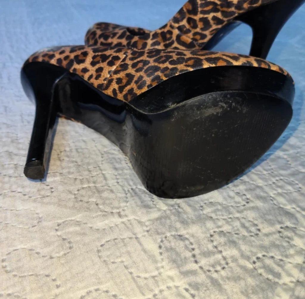 Tally Weijl Scarpe Décolleté Donna Leopardate Tacco 13 Misura 39