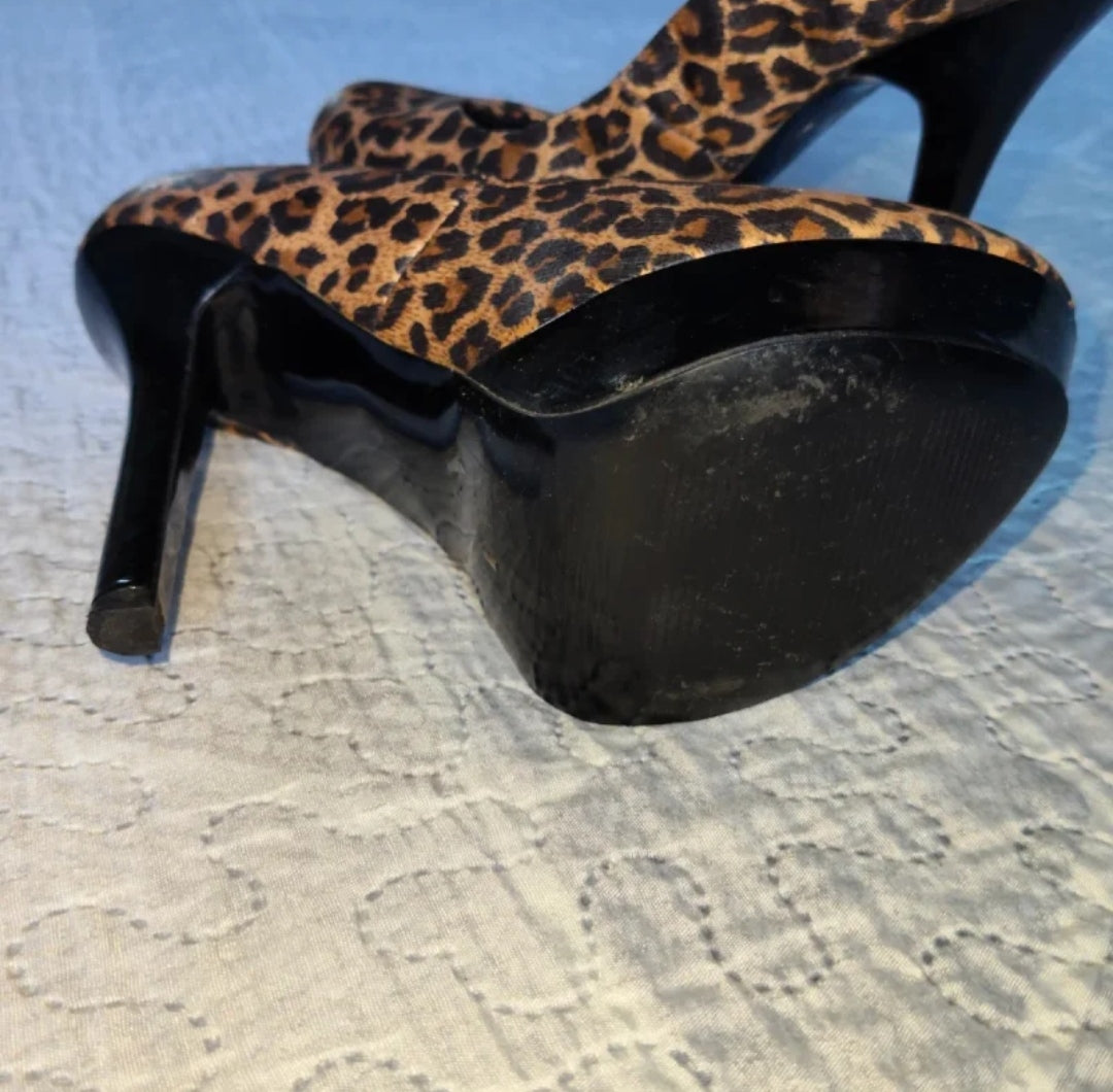 Tally Weijl Scarpe Décolleté Donna Leopardate Tacco 13 Misura 39