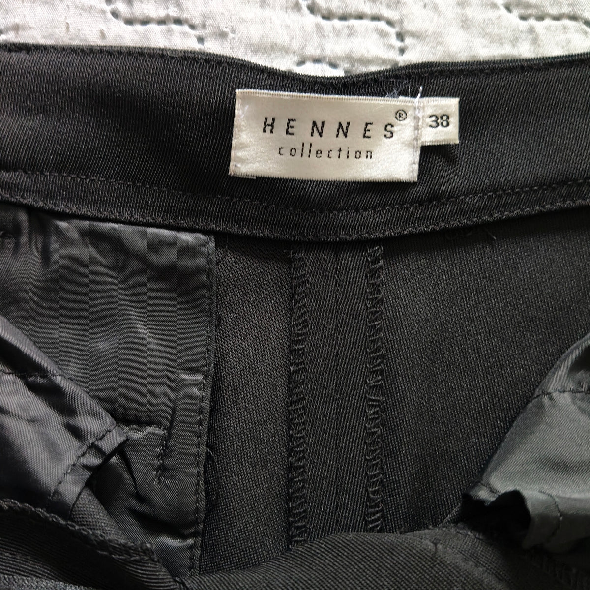 Gonna Lunga Ennes Nera Con Spacco Posteriore e Tasche Taglia 42