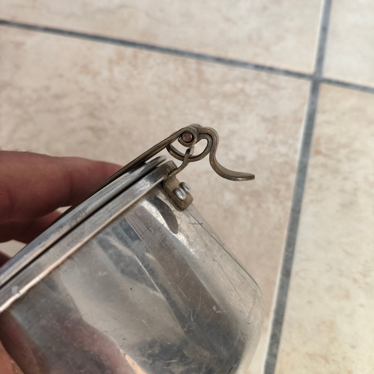 Contenitore Gavetta Vintage Alluminio Portapranzo Anni 60/70