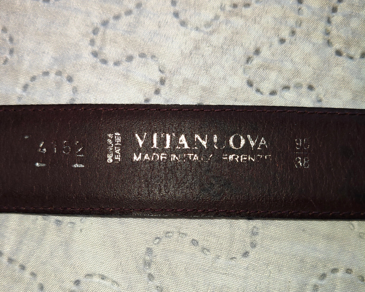 Cintura Vitanuova Pelle Pitone Fibbia Zirconi