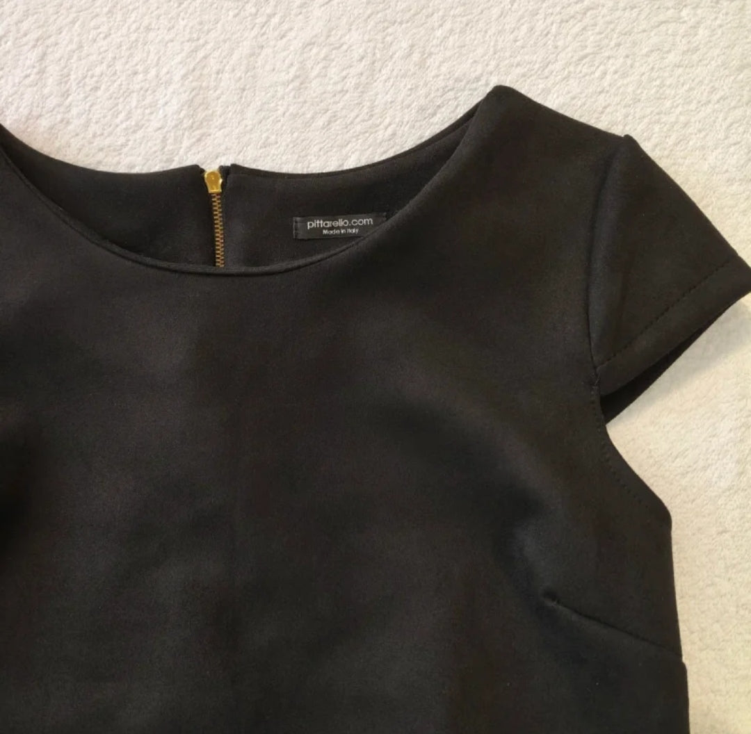 Vestito Pittarello nero sopra il Ginocchio Taglia S