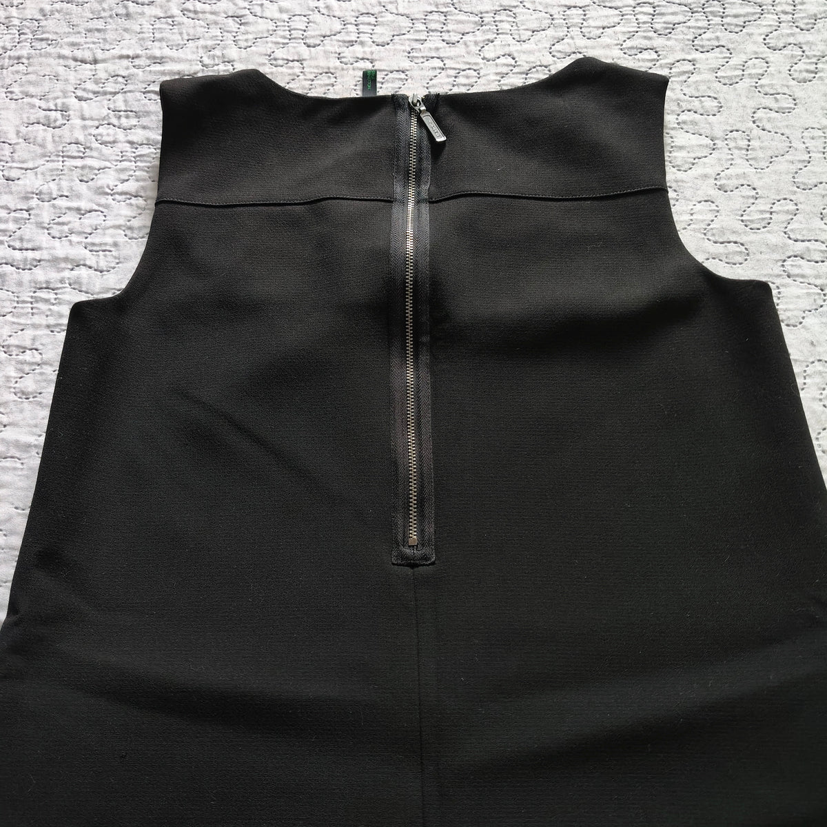 Vestito Benetton Nero Taglia M Con Zip