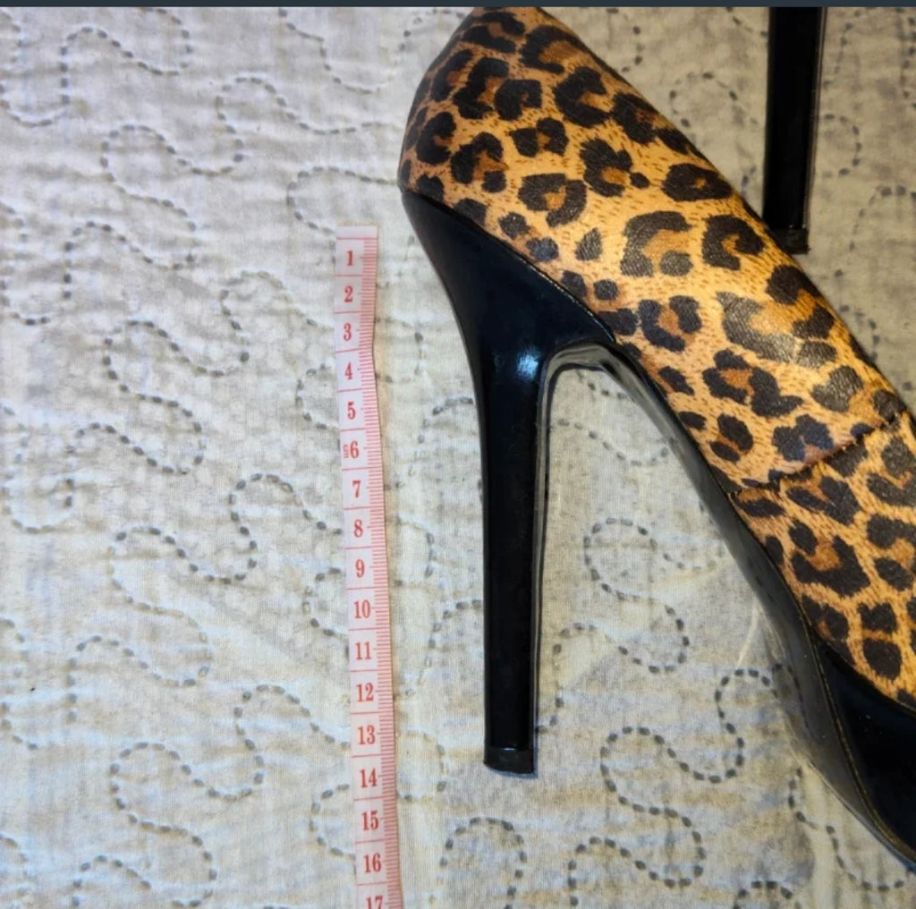 Tally Weijl Scarpe Décolleté Donna Leopardate Tacco 13 Misura 39
