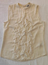 H&M  Magliettina Smanicata Donna Beige Misura S