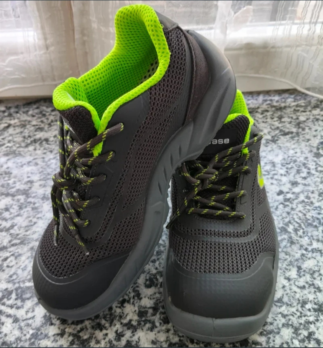 Base Scarpe antinfortunistiche Nere/Verdi Tg 38