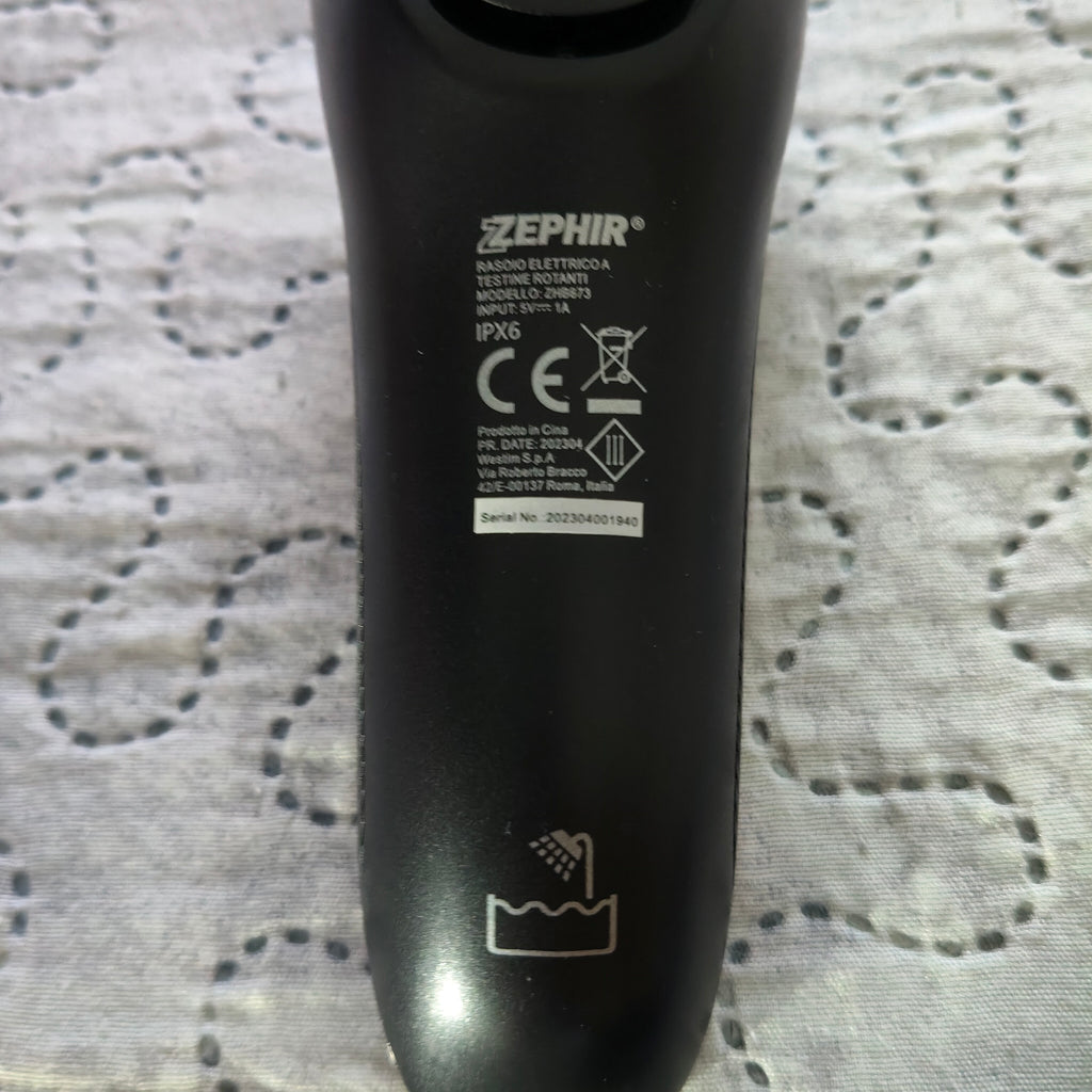 Rasoio Elettrico Zephyr Wet & Dry