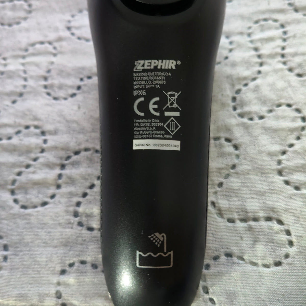 Rasoio Elettrico Zephyr Wet & Dry