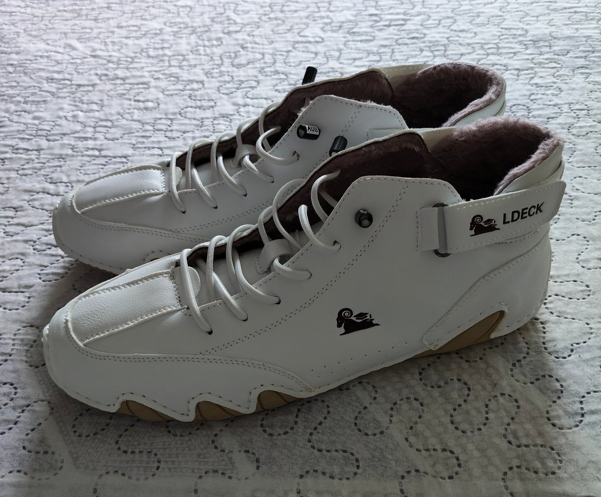 Scarpe Bianche Alte di LDECK Misura 45 Nuove !