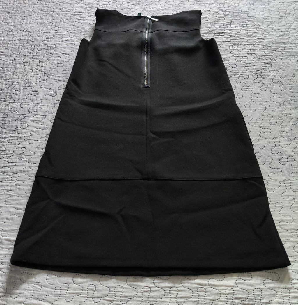 Vestito Benetton Nero Taglia M Con Zip