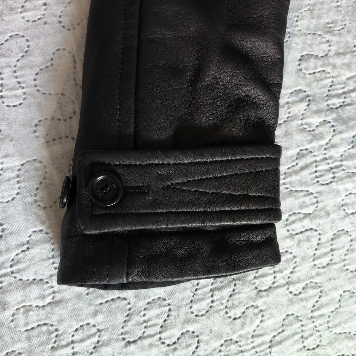 Cappotto Lungo di Lusso in Pelle Doppiopetto Vittorio Forti Taglia 50