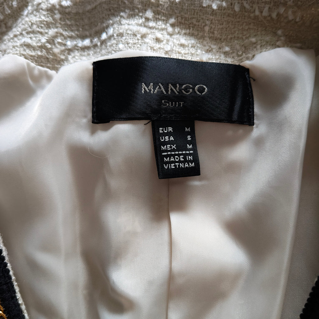 Giacca Donna Mango Beige/Nero Taglia M